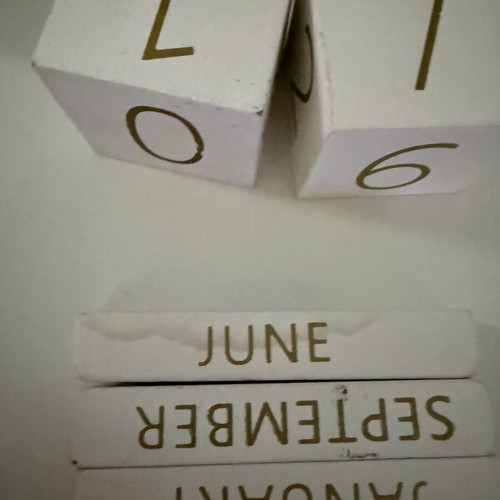 Pencil holder calendar used, Jumbo brand