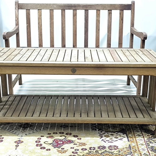 Outdoor seating used, teak by ScanCom