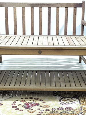 Outdoor seating used, teak by ScanCom