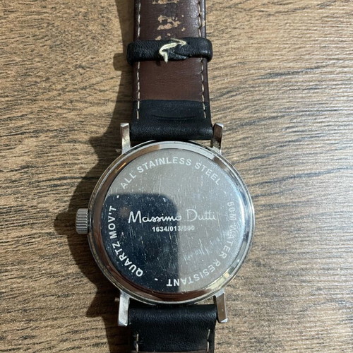 Massimo Dutti wristwatch 1634/013/800 used, battery needed