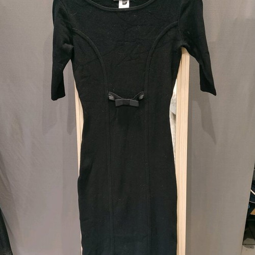 Renato Nicci black dress like new, knitted winter size 38
