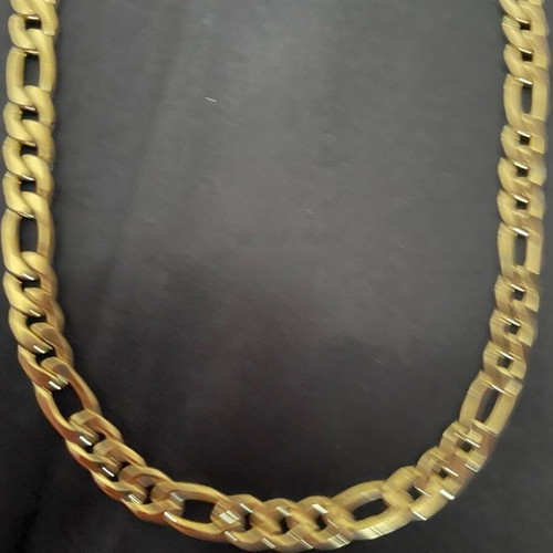 Thick chain 60 cm new steel gold-colored