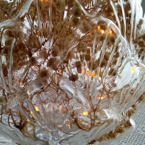 Table lamp LED pinecone new, acrylic 19cm