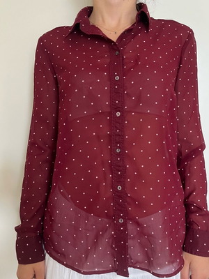 Stradivarius polka dot shirt like new