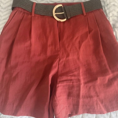 Zara bermuda shorts, red