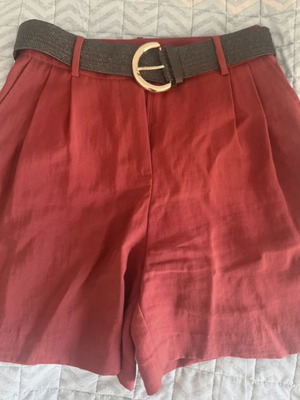 Zara bermuda shorts, red