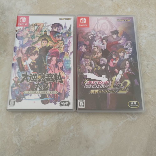 Nintendo Switch Ace Attorney Investigation Collection and The Great Ace Attorney Chronicle like new