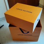 Louis Vuitton paper bag and box used, hard