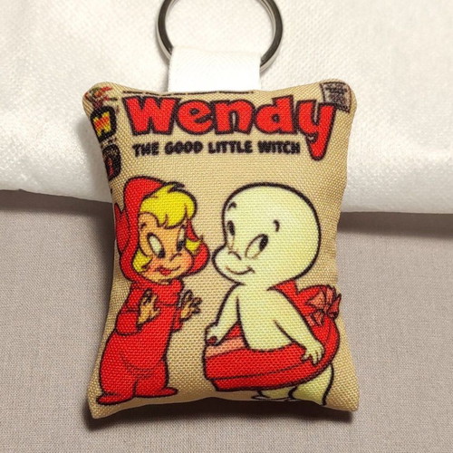 Keychain pillow Little Witch Wendy new handmade fabric