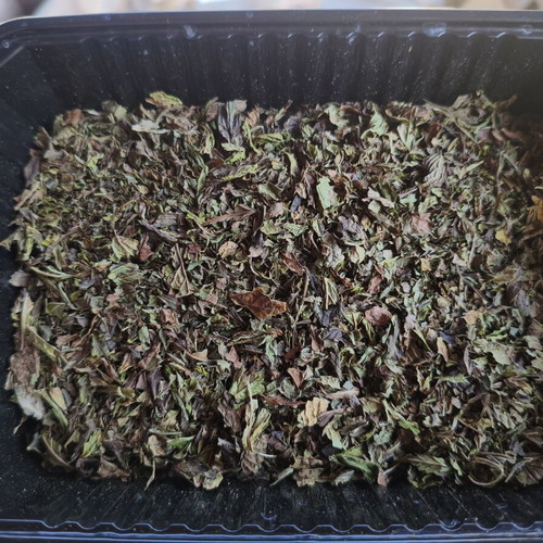 Dried fragrant mint with natural drying