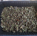 Dried fragrant mint with natural drying