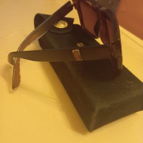 Sunglasses used with brown tinted lenses