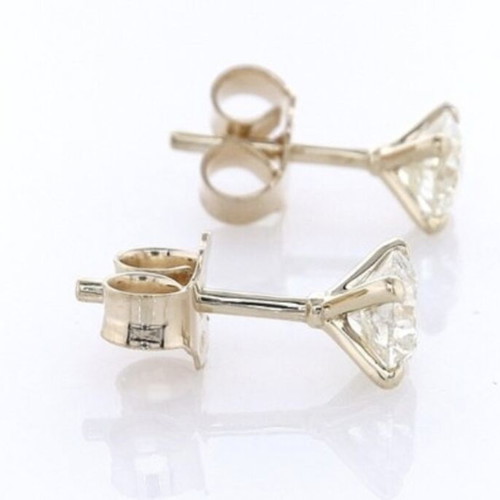 Earrings 14K gold with natural diamonds 1.02 carats new