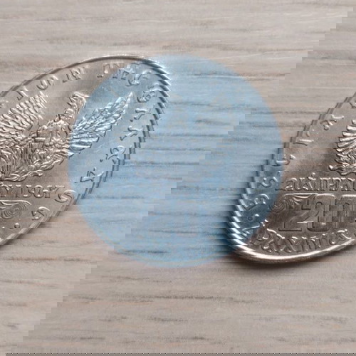 Монета 20 драхми Гърция 1973 като нова