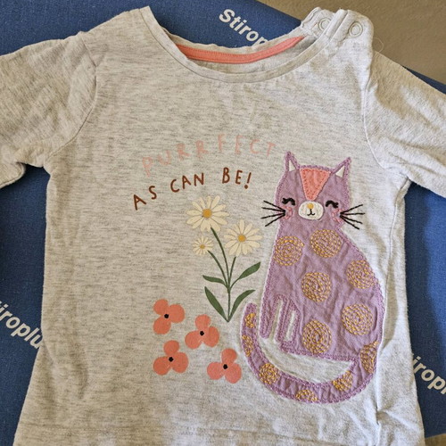 Baby girl t-shirts used, 12-18 months, Zara, Mothercare, Orchestra