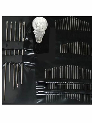 Set of 60 sewing needles, various sizes