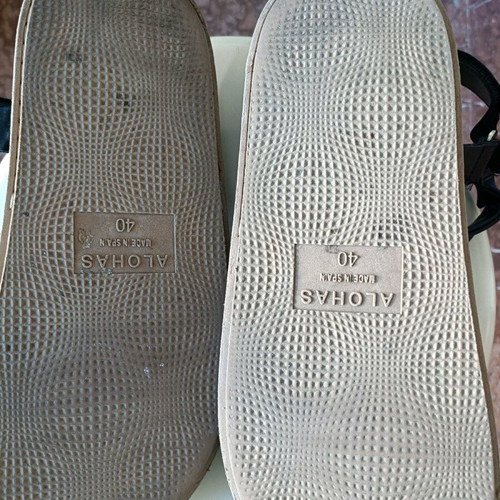 Aloha's women's sandals used, size 40, black