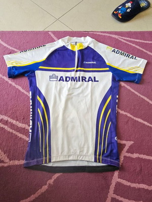 Потник за колоездене Admiral като нов, размер S/M, бял и син