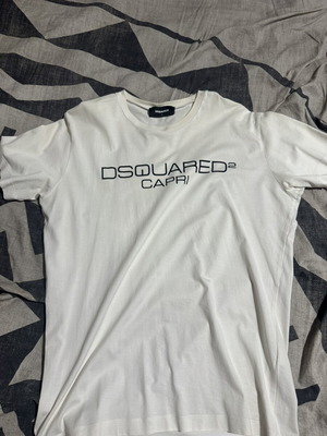 Dsquared Capri T-shirt used, size Large, white