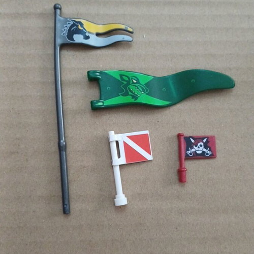 Playmobil flags set like new