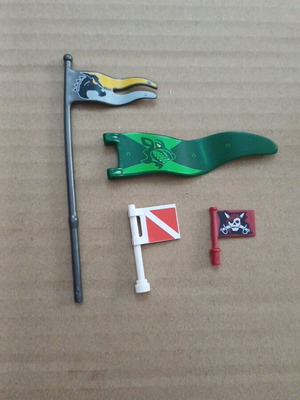 Playmobil flags set like new