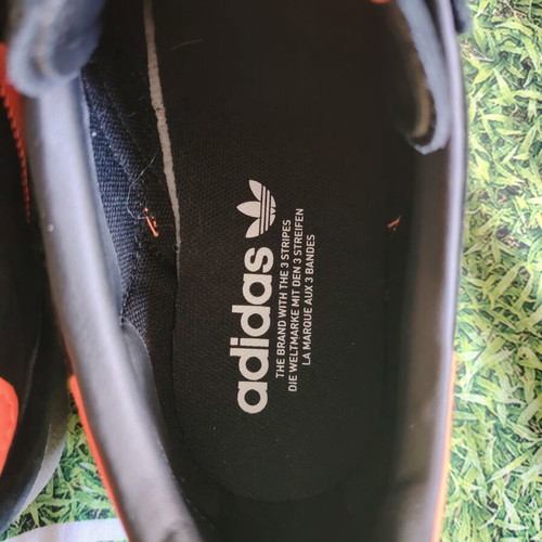 Adidas Gazelle Team Size 42 Core Black and Solar Orange New