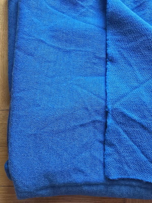 Wool fabric used, blue, 1.40x2.00 m