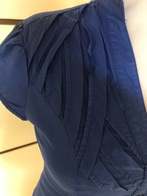 Toi&Moi women's blue shirt like new, fitted with short sleeves