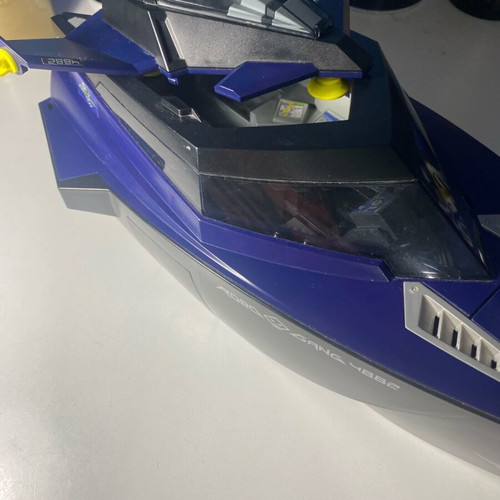 Playmobil Robo Gang boat used with airplane