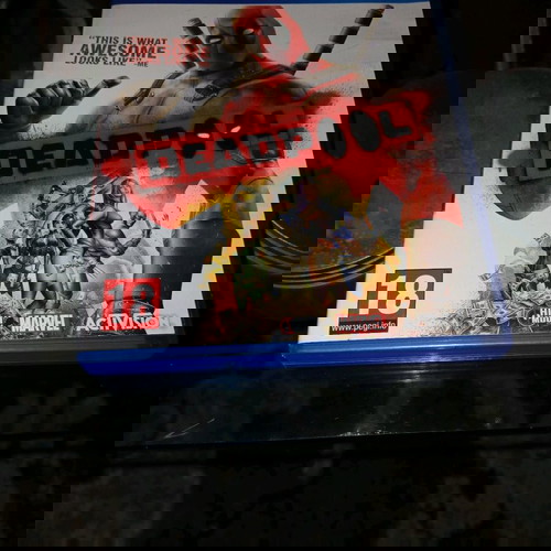 Deadpool PS4 game like new, collectible