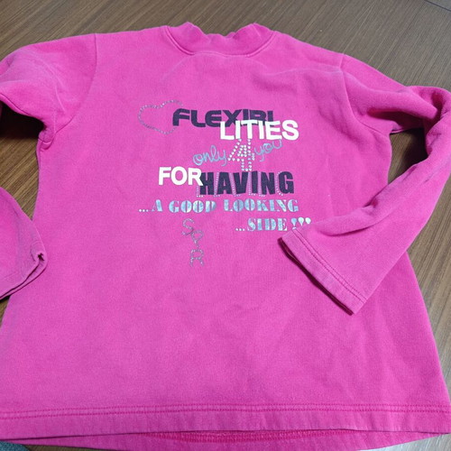 Sprint girls' fuchsia sweatshirt used, size 152 cm, age 12