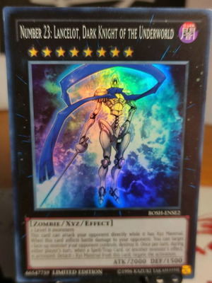 Number 23: Lancelot Dark Knight of the Underworld Yu-Gi-Oh κάρτα καινούργια