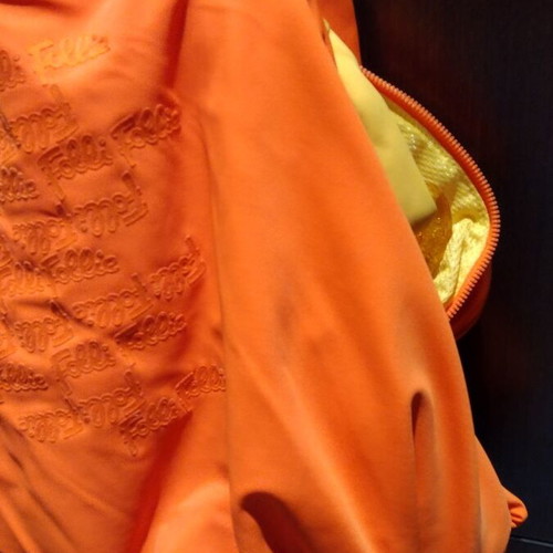Folli Follie oversized shoulder bag used, yellow and orange
