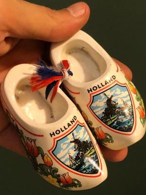 Wooden decorative shoes like new from Holland