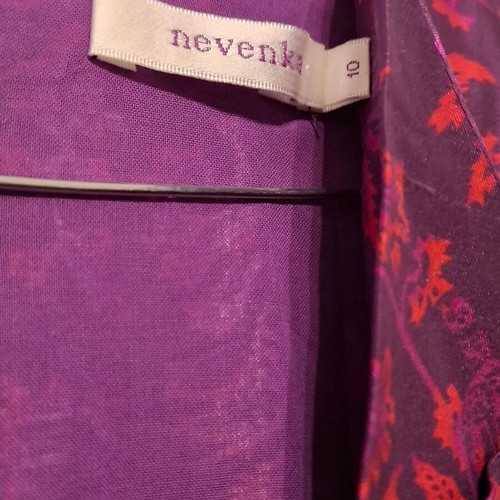Nevenka dress 100% silk, like new, multicolor, size M