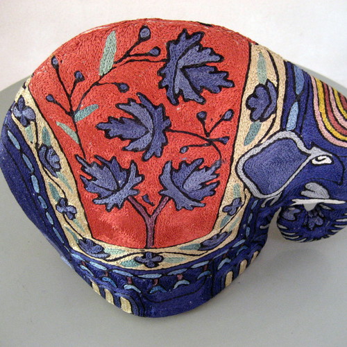 Tea Cosy from India with silk embroidery unused