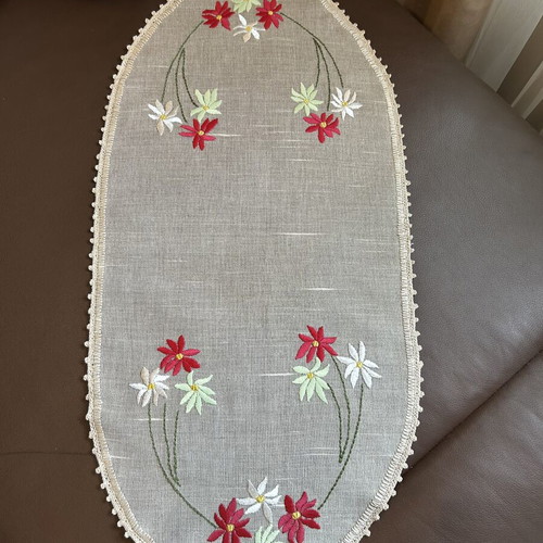 Handmade table runner new, 70x33cm