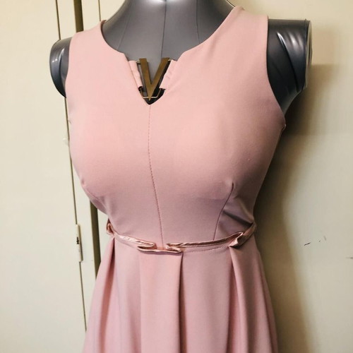 strapless open back dress Shakira-Dress with Belt main image 0