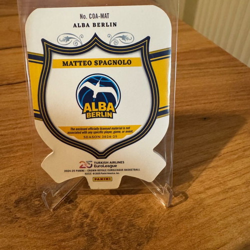 Matteo Spagnolo patch coat of arms like new Panini Crown Royale