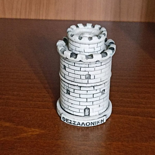 White Tower Thessaloniki decorative figurine