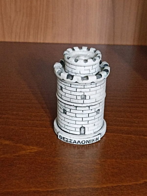White Tower Thessaloniki decorative figurine