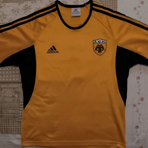 AEK Sorentino kids football jersey used, size XXS 2005