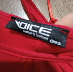 Voice women's long red dress one size like new