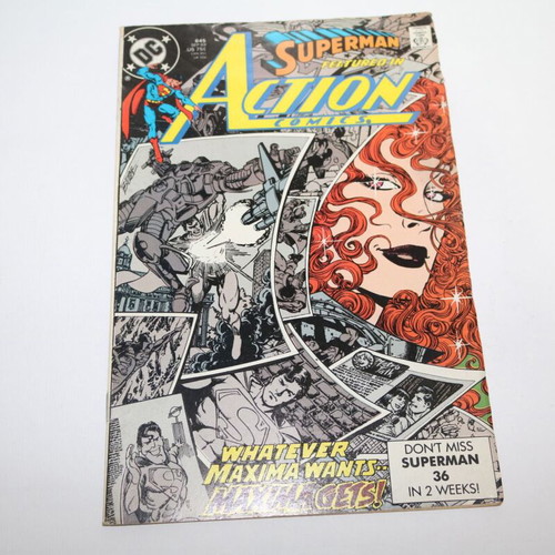 Action Comics 645 Superman first appearance of Maxima used