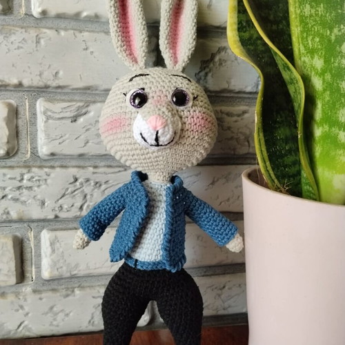 Handmade knitted amigurumi bunny new