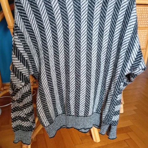 Vintage wool cardigan used, gray, size L