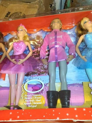 Barbie dolls from stock open box