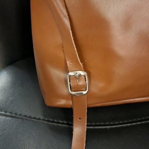 J.K. Leather Backpack new, 100% genuine leather, classic brown
