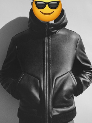 Μπουφάν Mango καινούργιο με εφέ δερμάτινου μαύρο, μέγεθος S