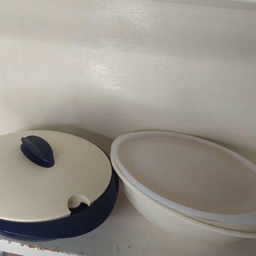 Vintage Tupperware Duo Server 2.1 lt thermo bowl